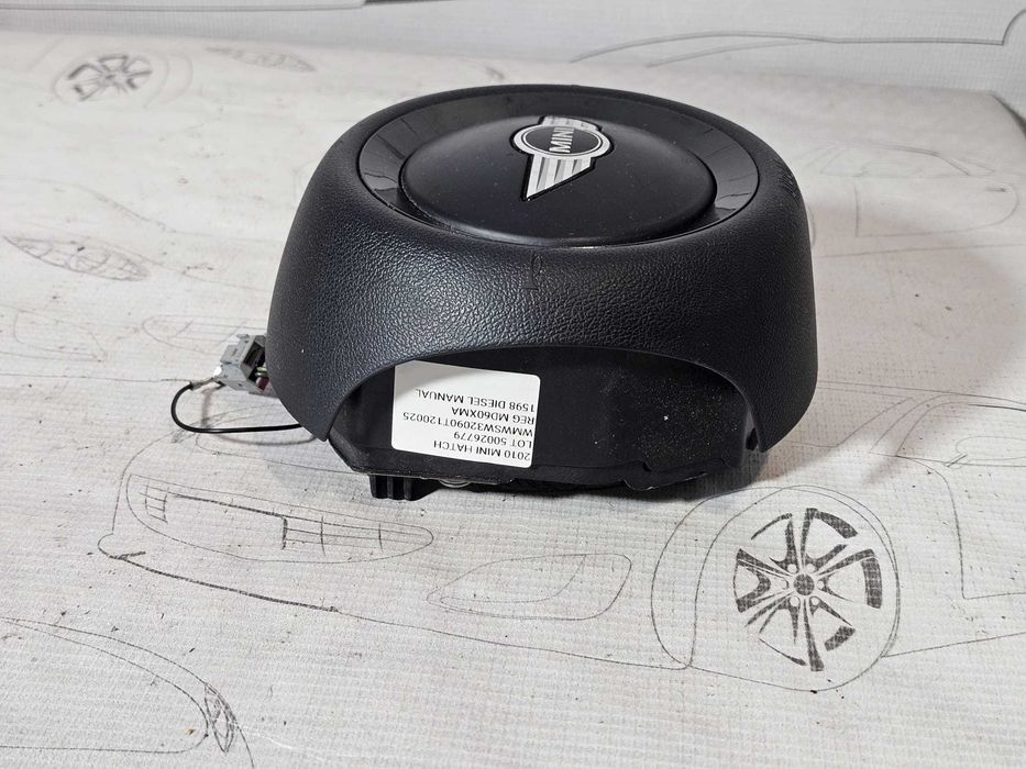 Airbag volan Mini One / Cooper / Cooper SD R56 / R55 / R57 / R58 / R59 / R60 2006-2014 2011 2.0D 105kW Cod OEM: 679137202, 32306791372, 6791372 (5E3)