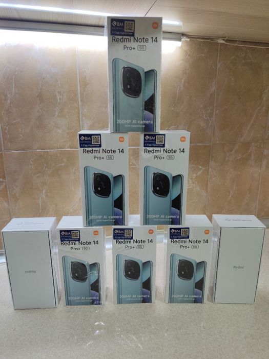 Redmi note 14 pro+ 5G 8+8/16/256 GB 
100% оригинал. 
Имейкалари утка