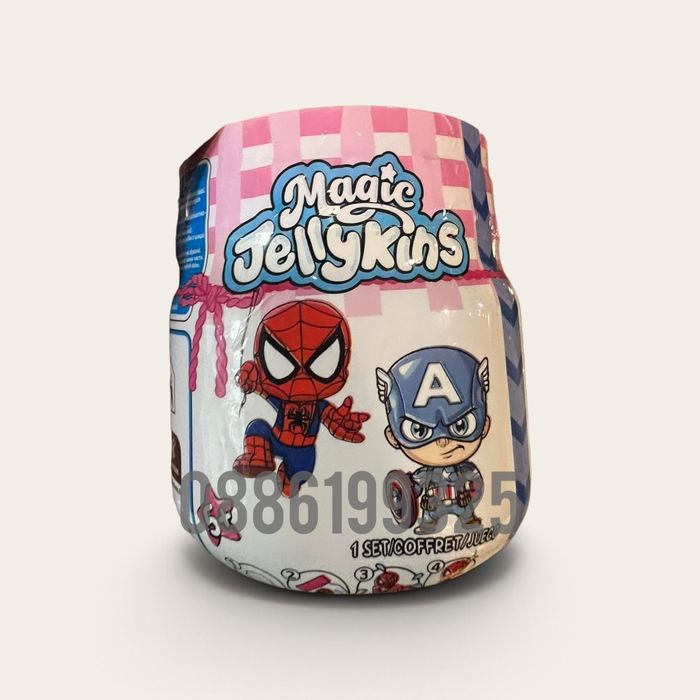 Magic Jellykins Стич, Спайдърмен, Avengers, плодчета – детска изненадваща играчка в бурканче