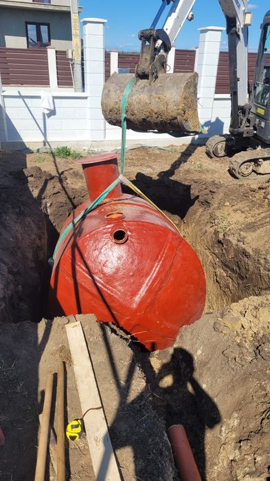 Fose Fosa septica ecologica fibra de sticla Montaj fosa septica beci