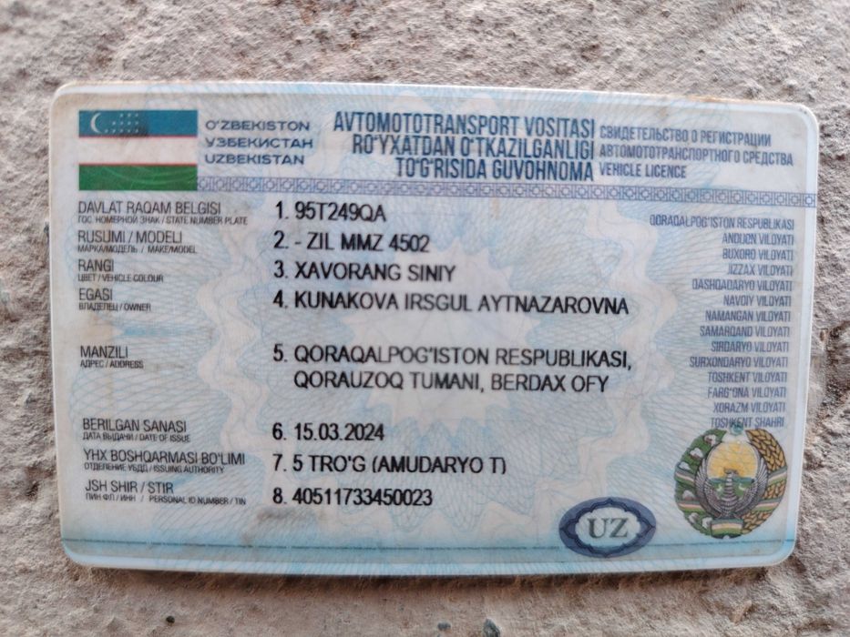 Зил 1991 karovkasi razatkali