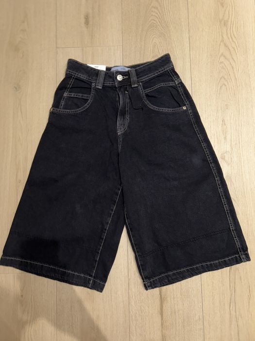 Baggy wide-leg jorts