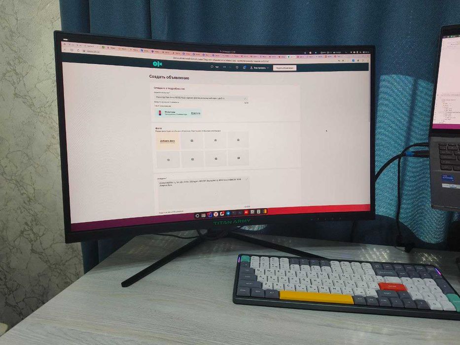 Монитор игровой 27 дюймов черный, 144Гц, 2560x1440