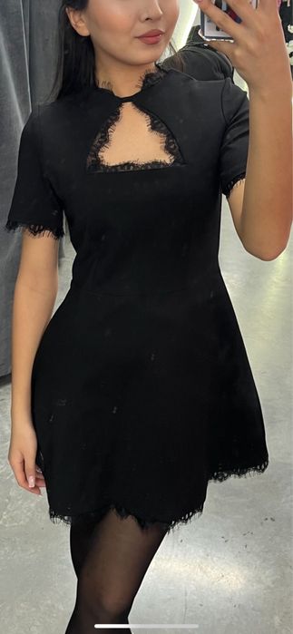Платье черный короткий