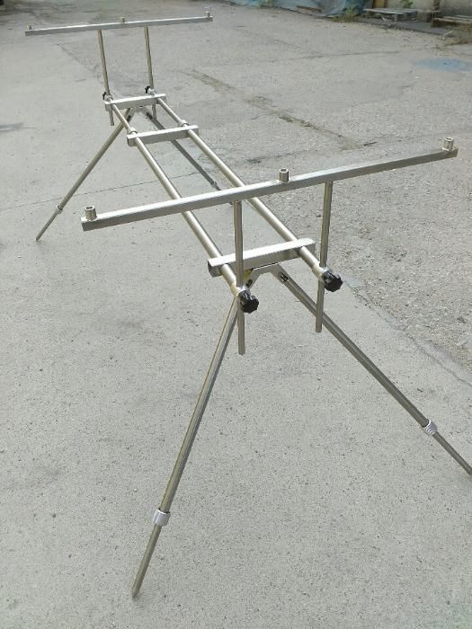 Неръждаема рибарска стойка за три въдици