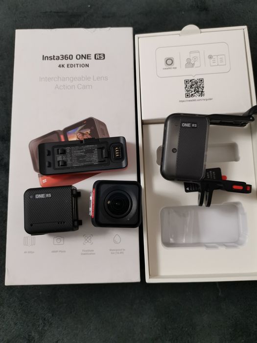 Camera video sport Insta360 ONE RS 4K Edition, 4K, Waterproof, HDR,