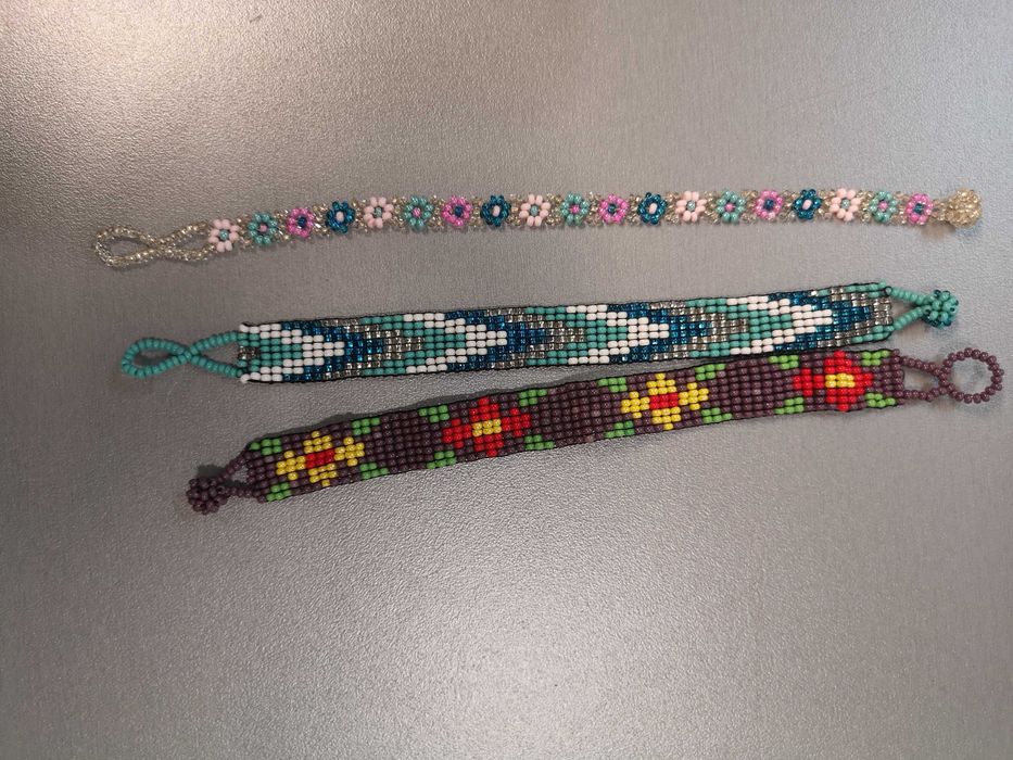 ленти за глава, фибички, к-кт декорация на кичури, гривни с герданчета