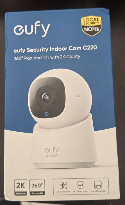 Eufy  Security Indoor Cam C220 360° Pan and Tilt with 2K Clarity