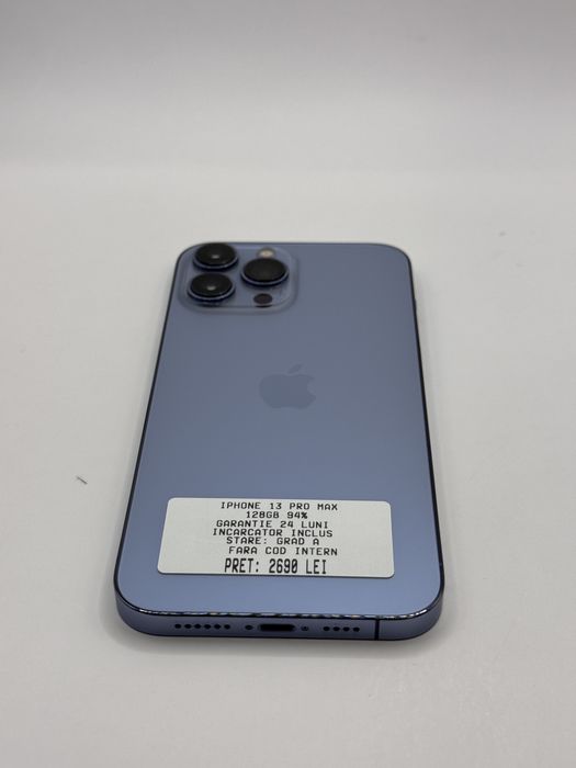 iphone 13 pro max 128gb 94% Grad A Garantie 24 luni Rate - zonemag.ro