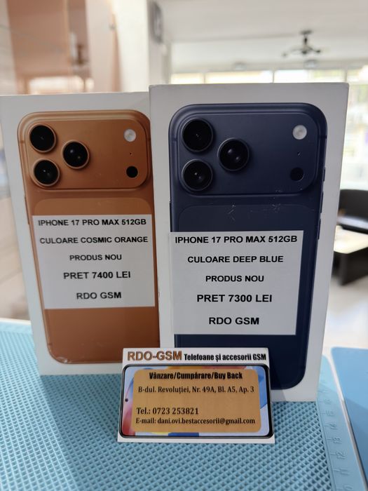Iphone 17 Pro Max 512Gb Nou/Neverlock/Garantie