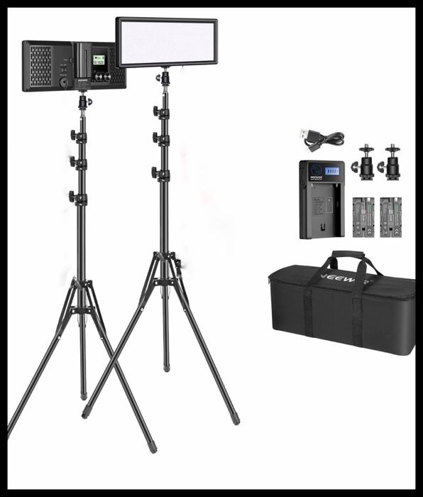 ! Проф. Постоянно осветление. ЛЕД. Фотография. Видео. Диодно. Софтбокс