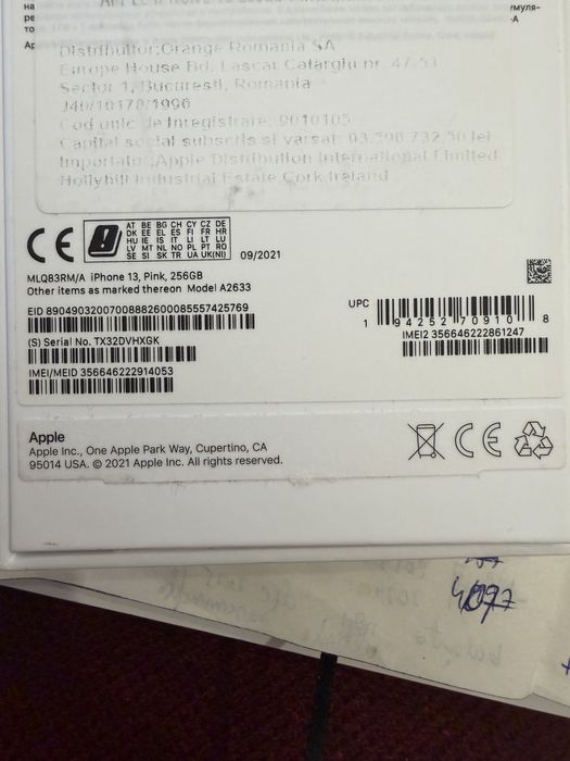 Iphone 13 Pink, 256 GB