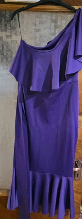 Rochie mov mulata cu cordon