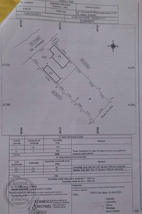 Vand casa Domnesti, judetul Arges