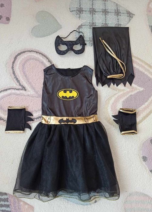 Костюм на батман за момиче 4- 5 години