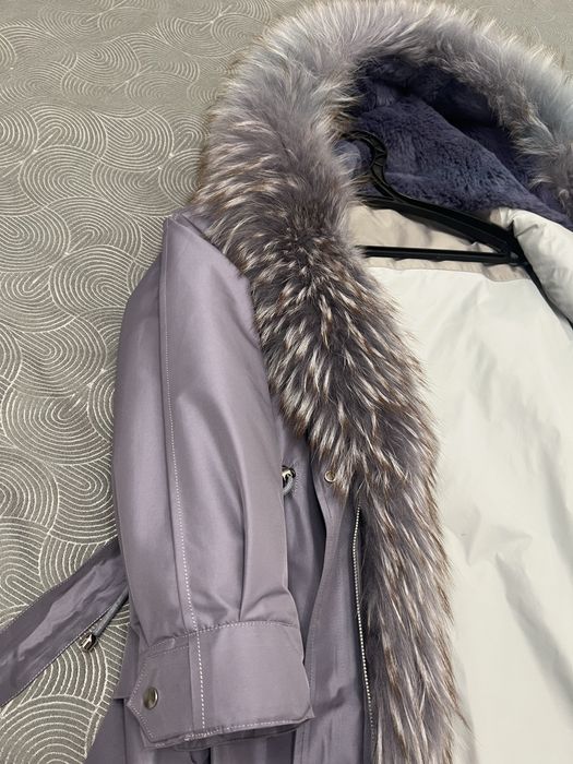 Куртка парка лилового цвета