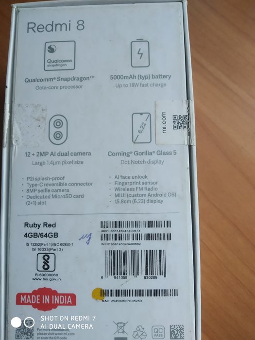 Продам телефон Redmi 8