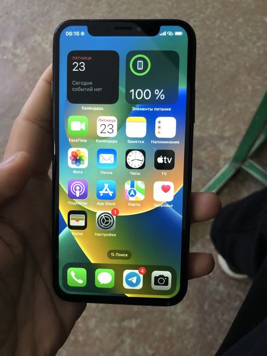 Iphone x holati ideal 256 gb