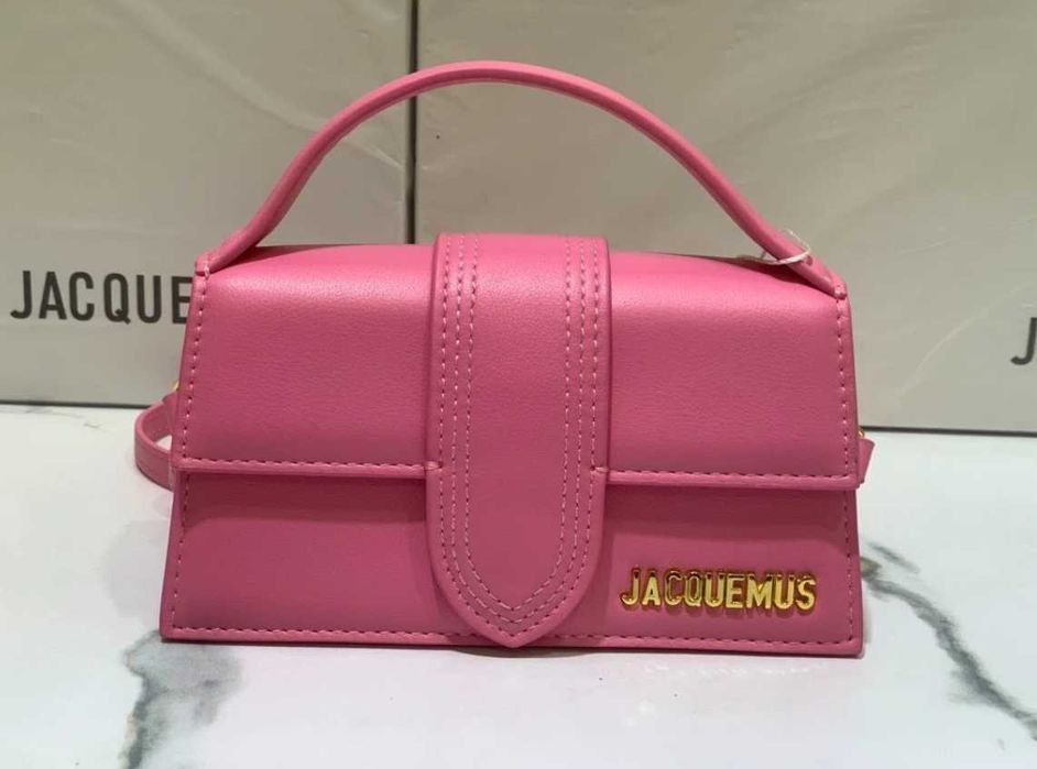 Geanta Jacquemus Le Bambino Roz - Piele Naturala