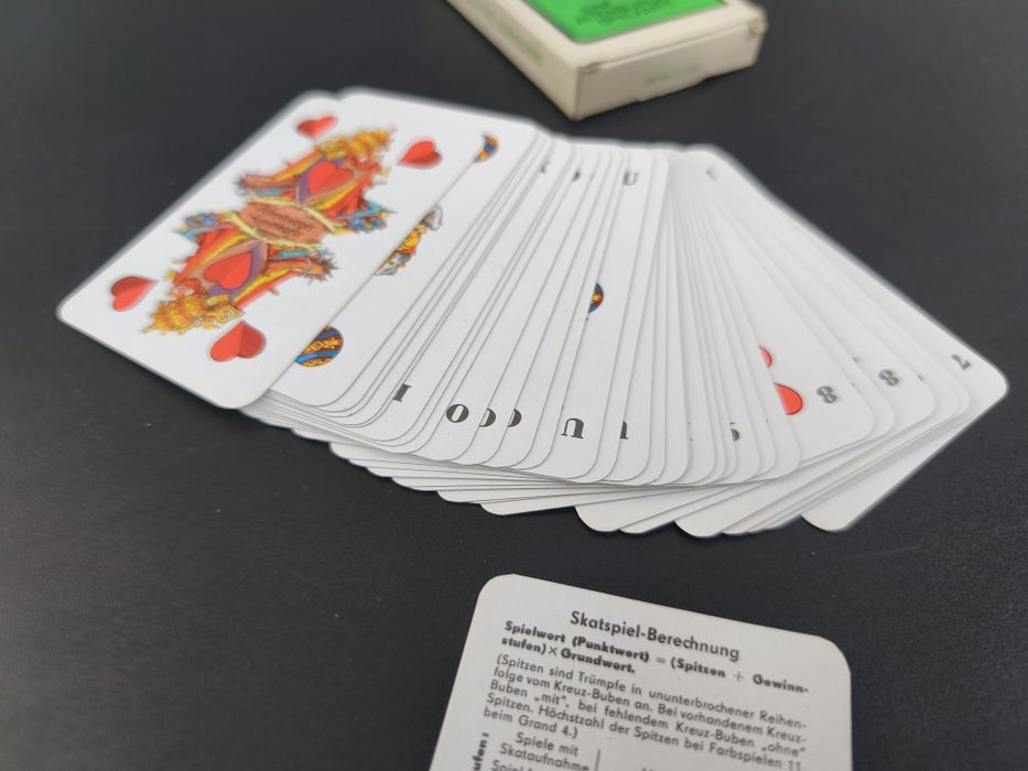Немски карти за игра Coeur Skat  GDR ГДР