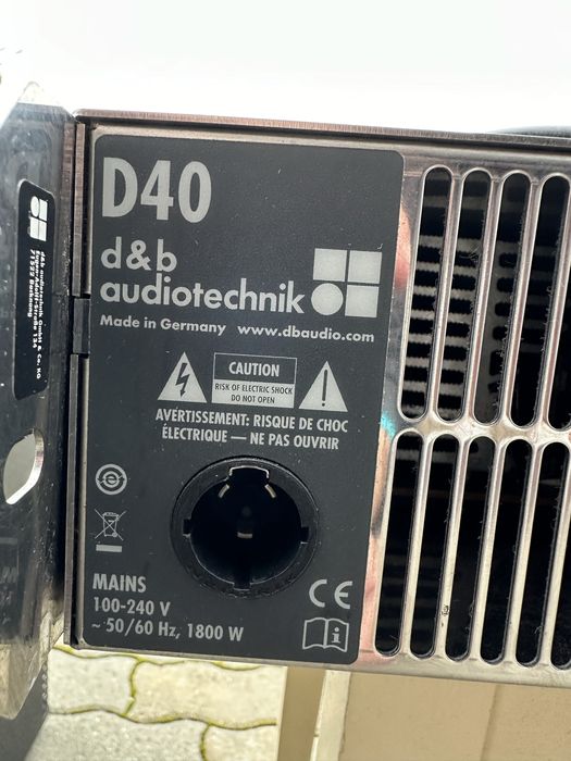 D&B Audiotechnick D40 amplificator second hand factura