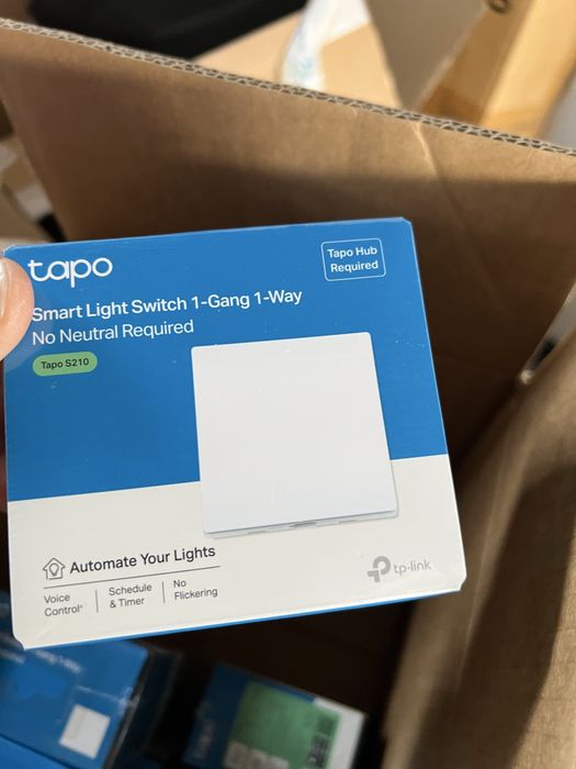 TP-Link Tapo S210 / S220 Smart Switch Noi Sigilate Fără Nul