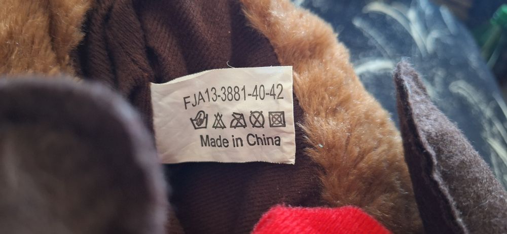 Плюшени коледни домашни пантофи