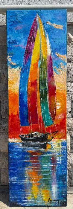 Pictura mare, tablou nou deosebit-VELIER- pictor roman consacrat