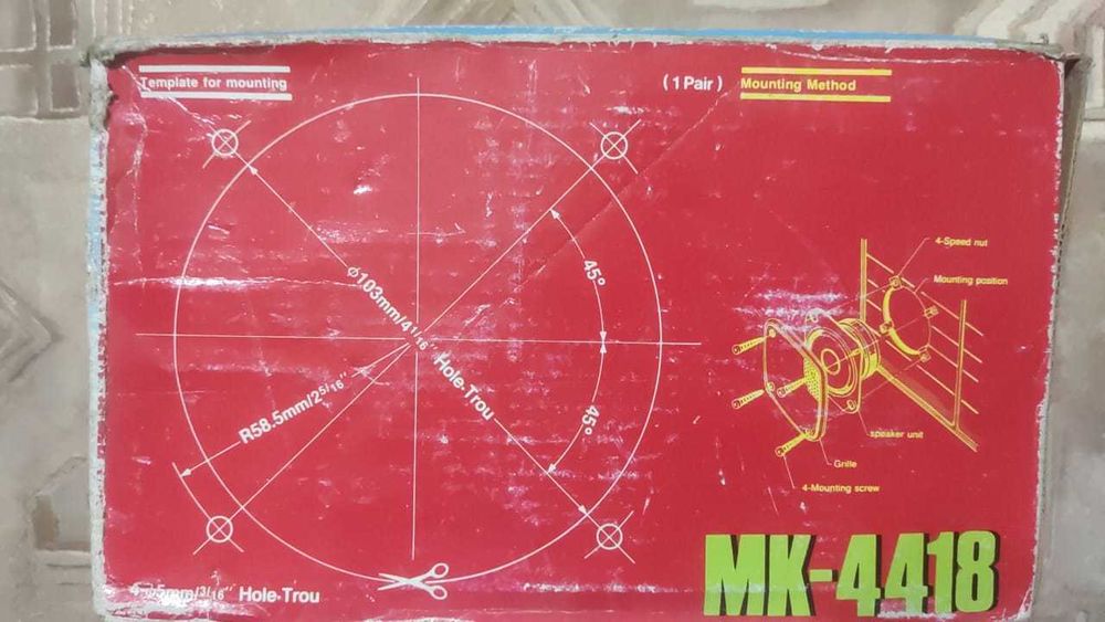 Акустическая система колонки 2 штуки динамики новые в упаковке