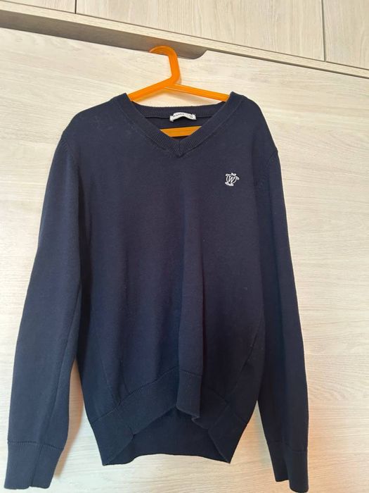 Школьный джемпер, кофта синяя 146