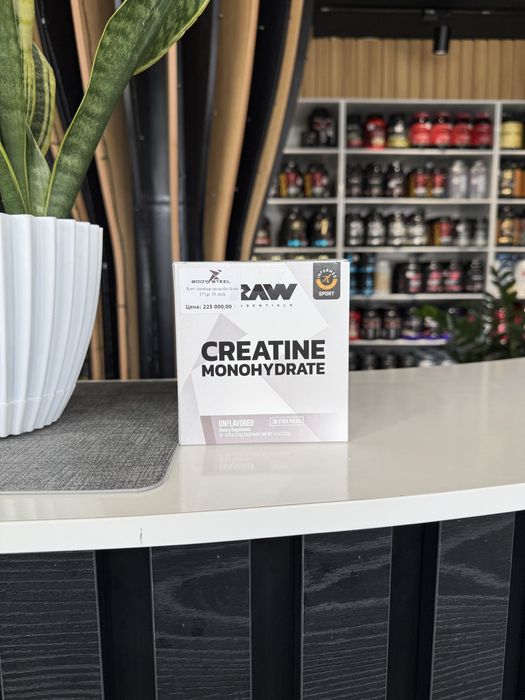 Raw Creatine Monohydrate 153 gr 30 stick packs. Креатин.