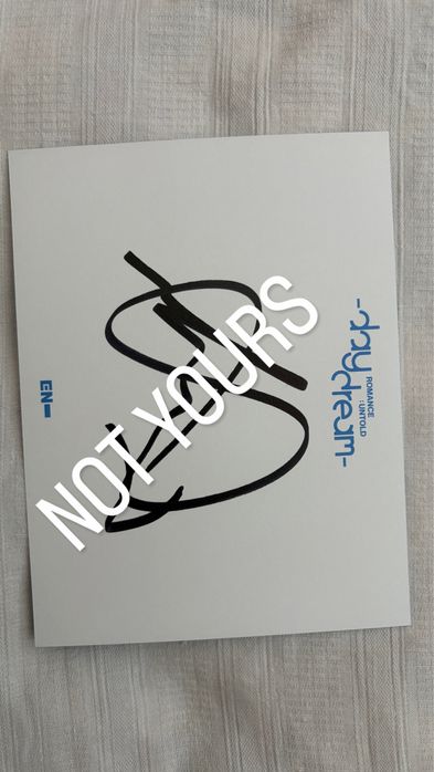 Niki enhypen signed postcard к-поп