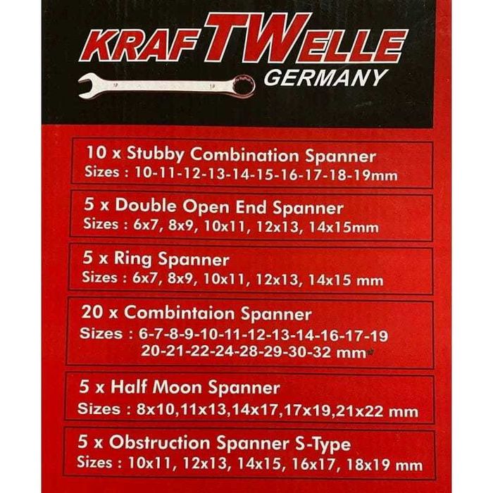 Професионални Комбинирани Ключове 50 ЧАСТИ , KRAFTWELLE