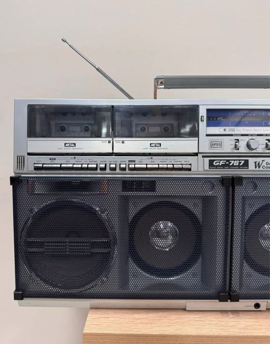 ТОП ретро радиокасетофон SHARP GF-767 Z Boombox - профилактиран