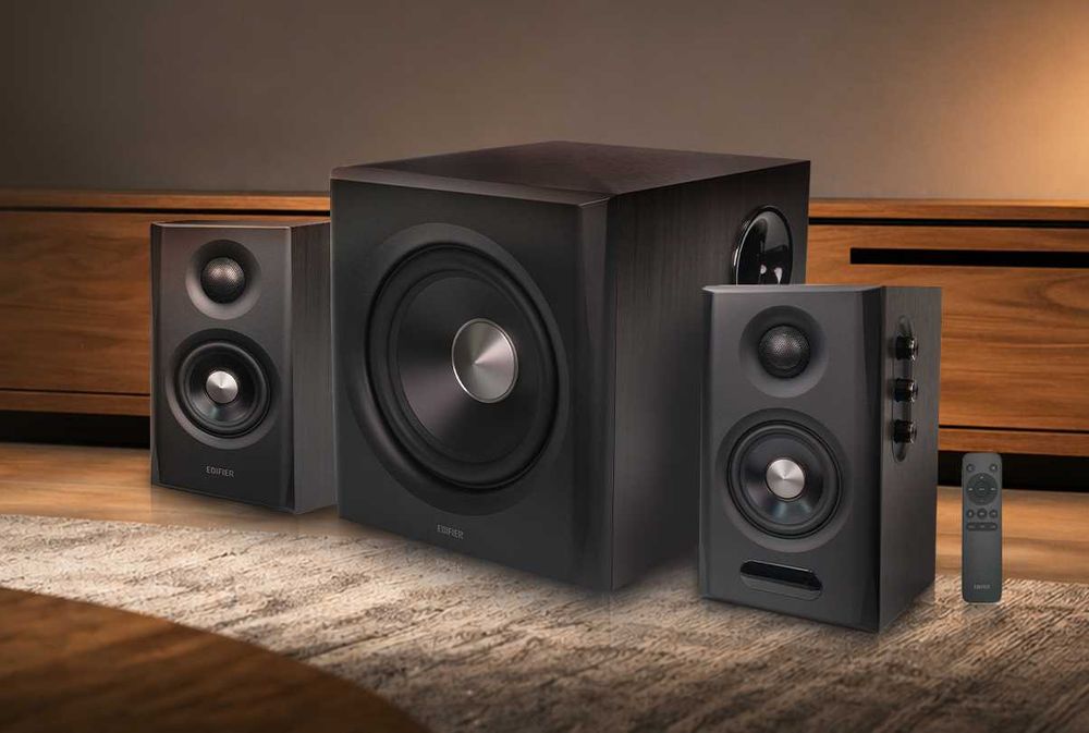 Edifier S355DB c 8-дюймовый беспроводной сабвуфер/Bluetooth 6.0/LDAC/