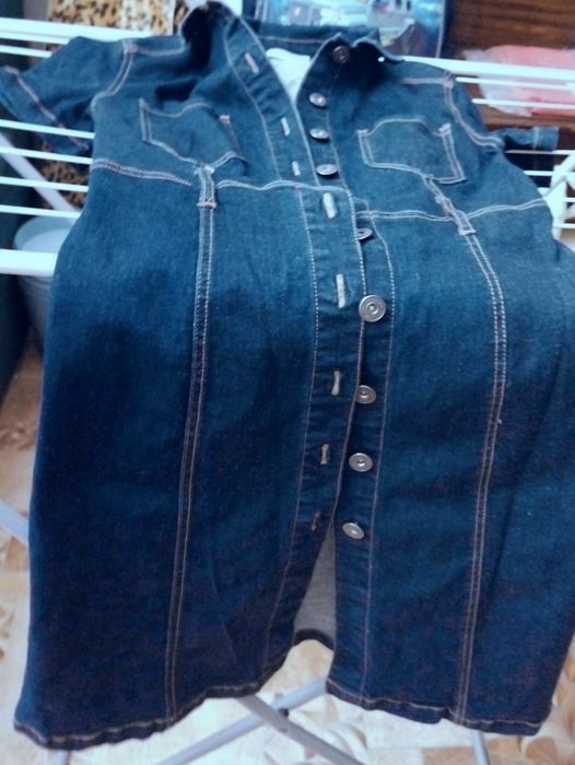 Продам джинсовые сафари, размер 40-42.