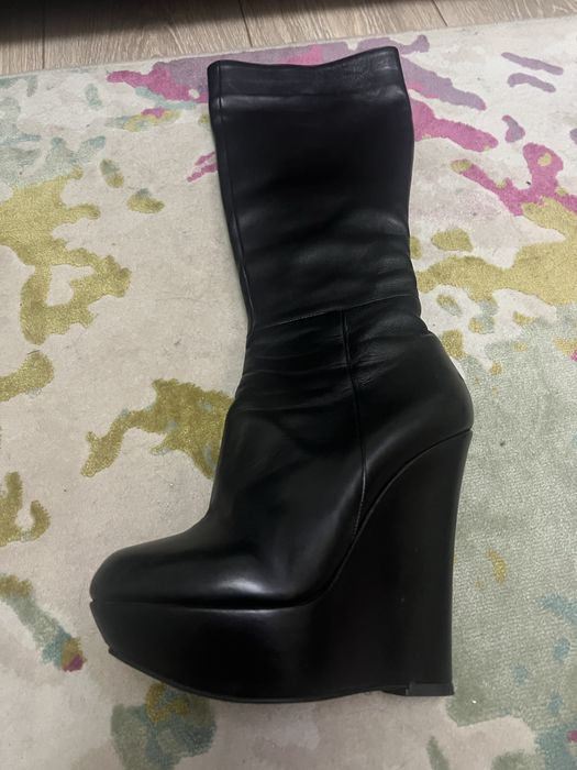 Кожаные  сапоги