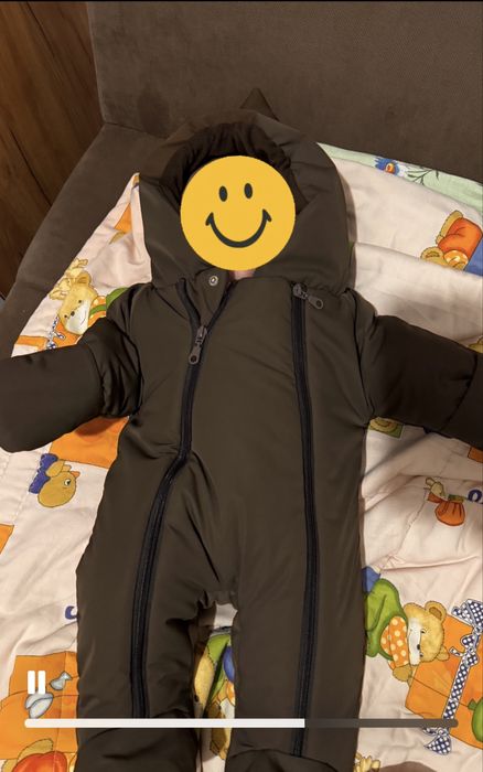 Зимний детский комбинезон