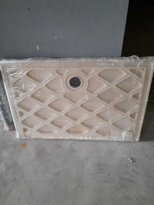 Правоъгълно керамично поддушово корито, душ, баня, кабина, 120×80 см