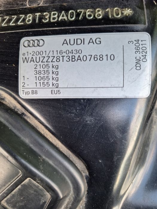 Audi A5 2.0 TFSI Quattro (211 CP) / 2 seturi anvelope
