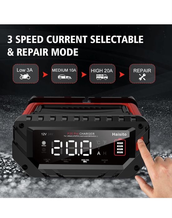 Încărcător de baterii auto Haisito P20Pro