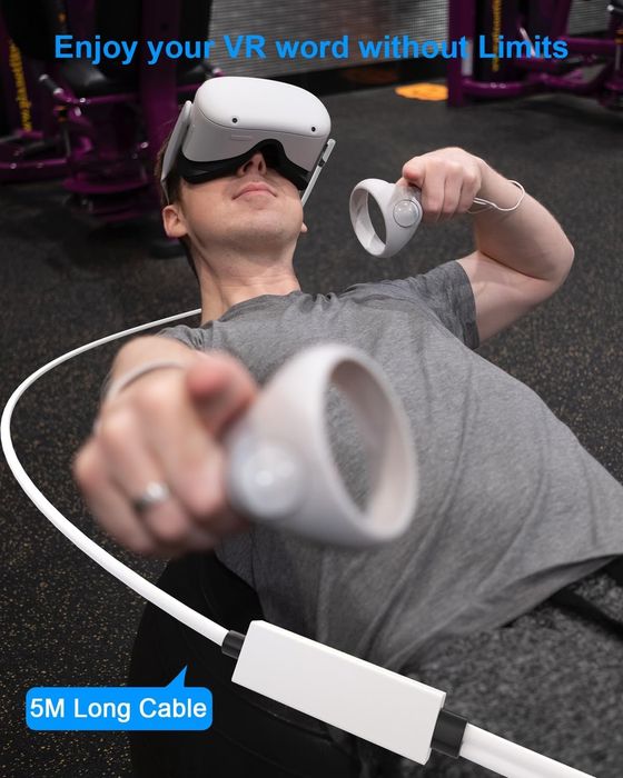 Cablu 3.2 Type C Tiergrade 2 în 1 compatibil cu Oculus/Meta Quest 2