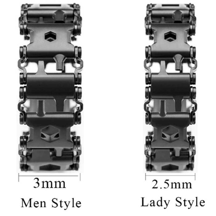 Гривна Leatherman "29 в 1"  3 см - 2.5 см  и накрайници за часовник