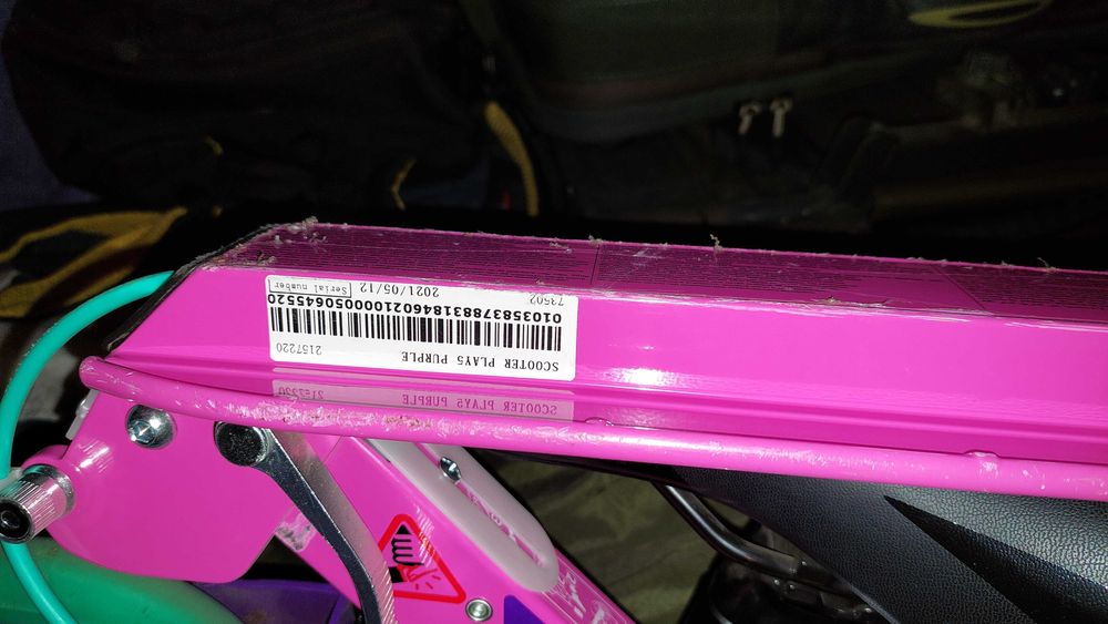 Trotineta copii, pliabila, cu frana, Oxelo Play 5 Violet