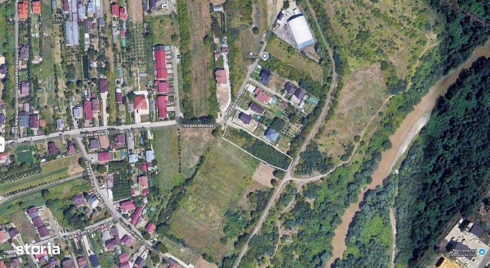 Teren intravilan Pitesti  mp cu deschidere 24 m –Str. Mateias