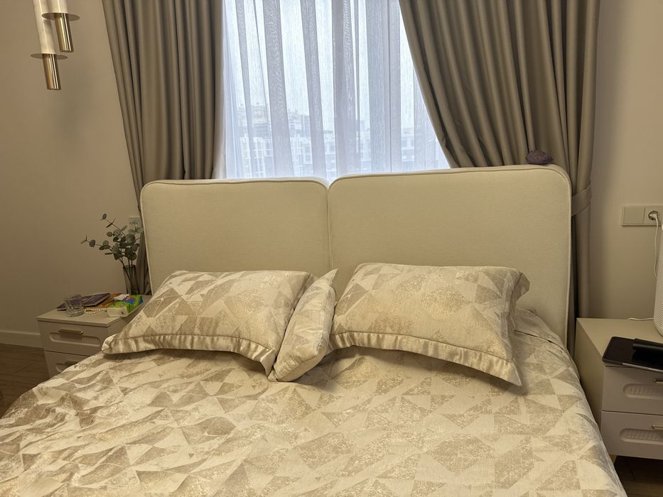 Кровать+экоматрас+наматрасник