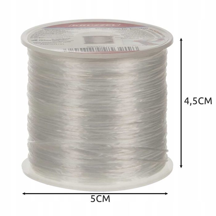 Elastic pentru bratari 40m fir cauciucat 1mm pentru bijuterii handmade