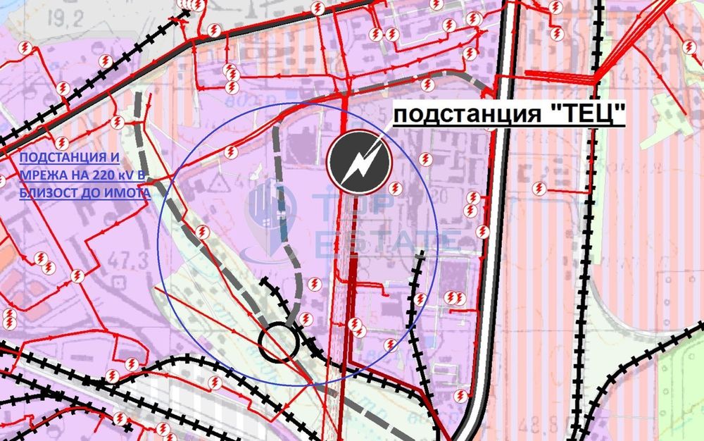Голяма парцел за промишлено строителство в промишлена зона Изток, гра