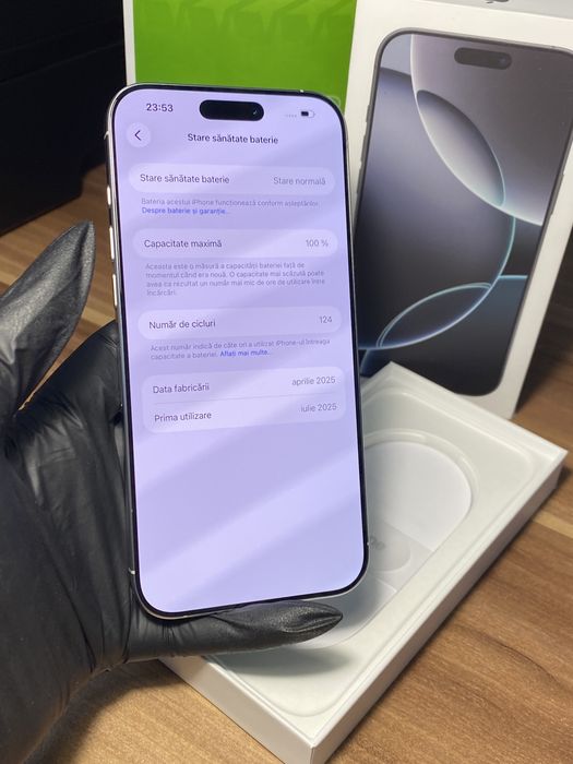 iPhone 16 Pro Max • 256 GB • White Titanium