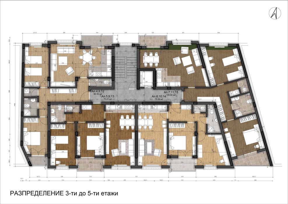 Продава се Тристаен апартамент в София, Левски В - 135 кв.м за 1501 €/кв.м - Снимка #3